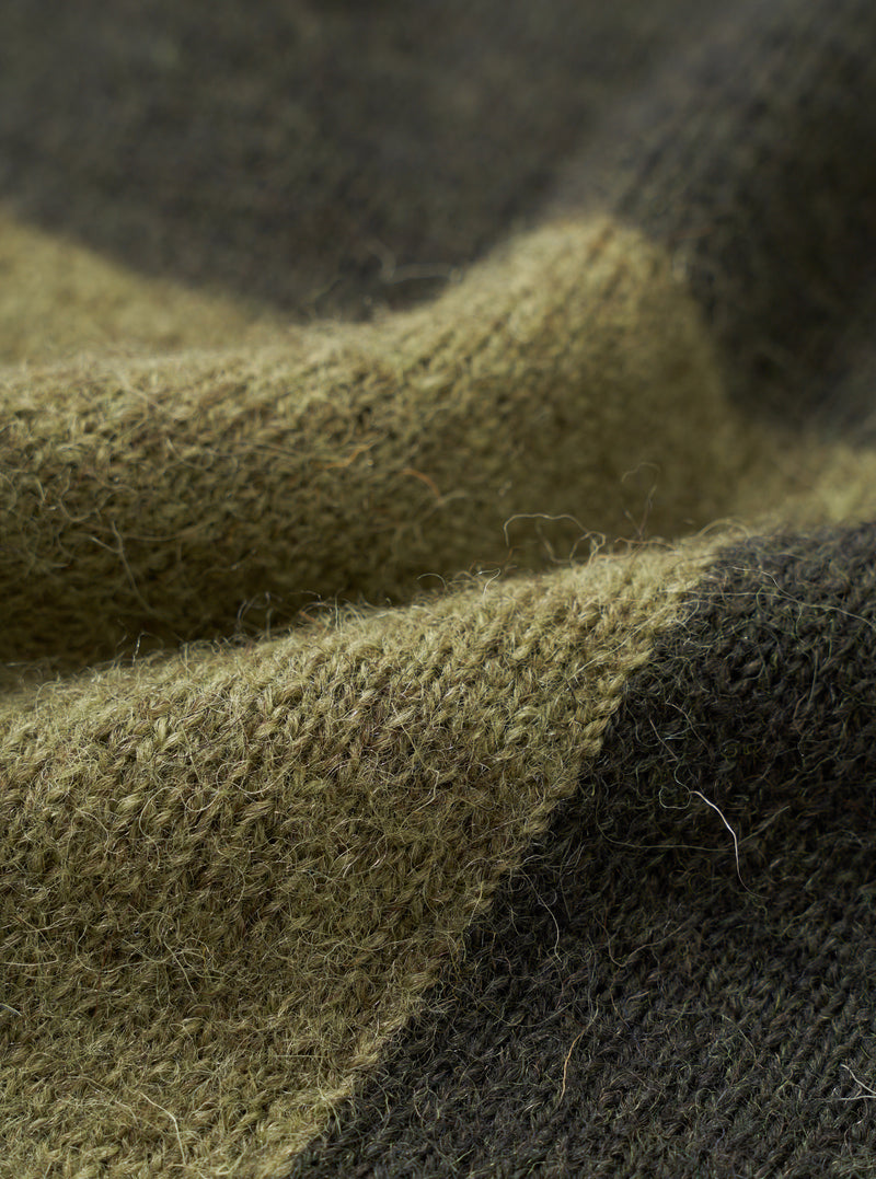 Olive British Wool Lyon Crew