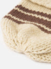 Ecru Chunky Knit Stripe Lenny Hat