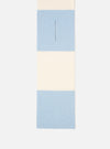 Ecru/Sky Soft Wool Deluxe Football Scarf