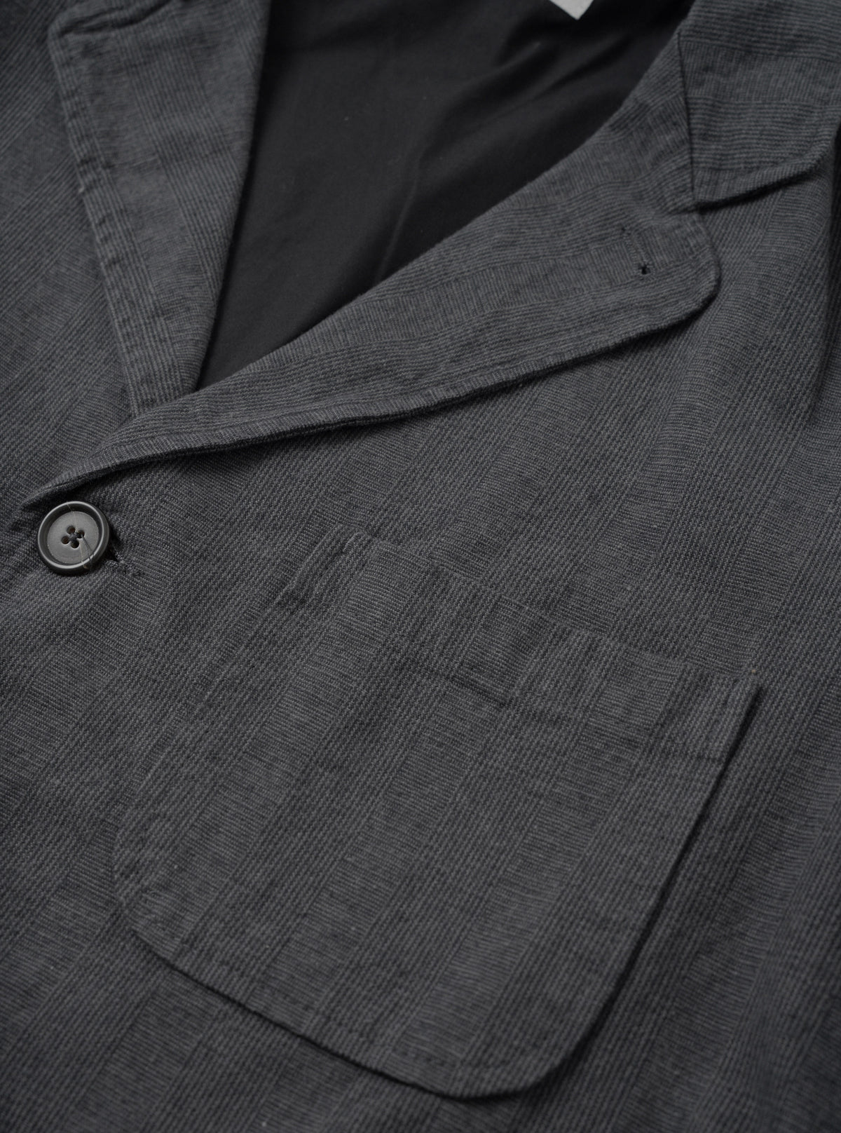 Grey Liverpool Check Three Button Jacket