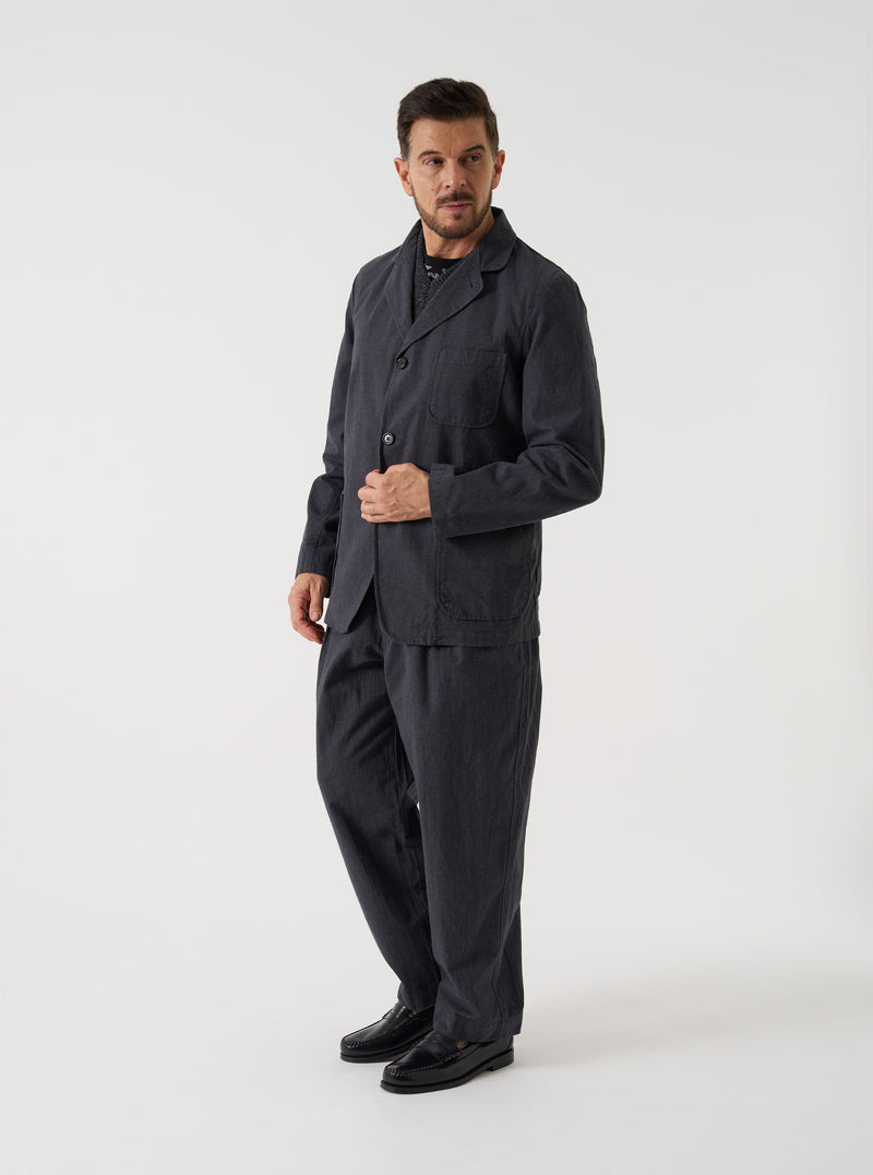 Grey Liverpool Check Three Button Jacket