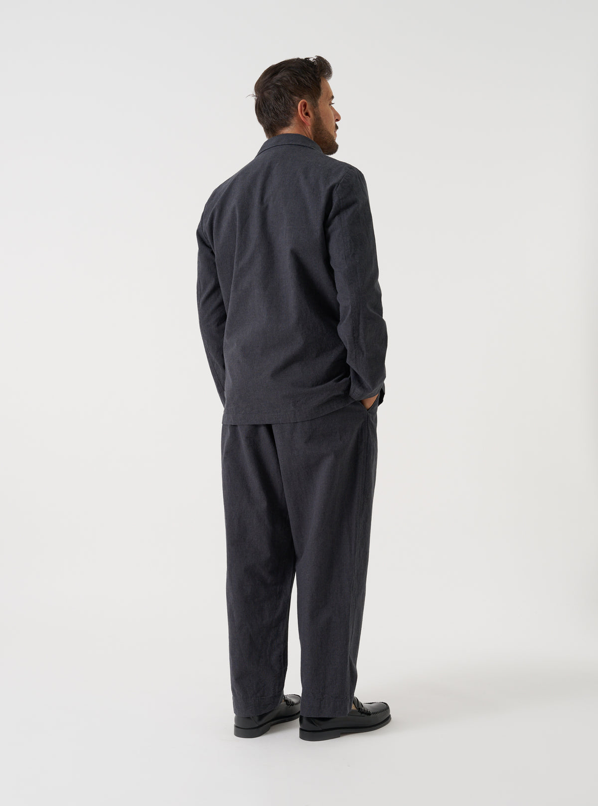 Grey Liverpool Check Three Button Jacket