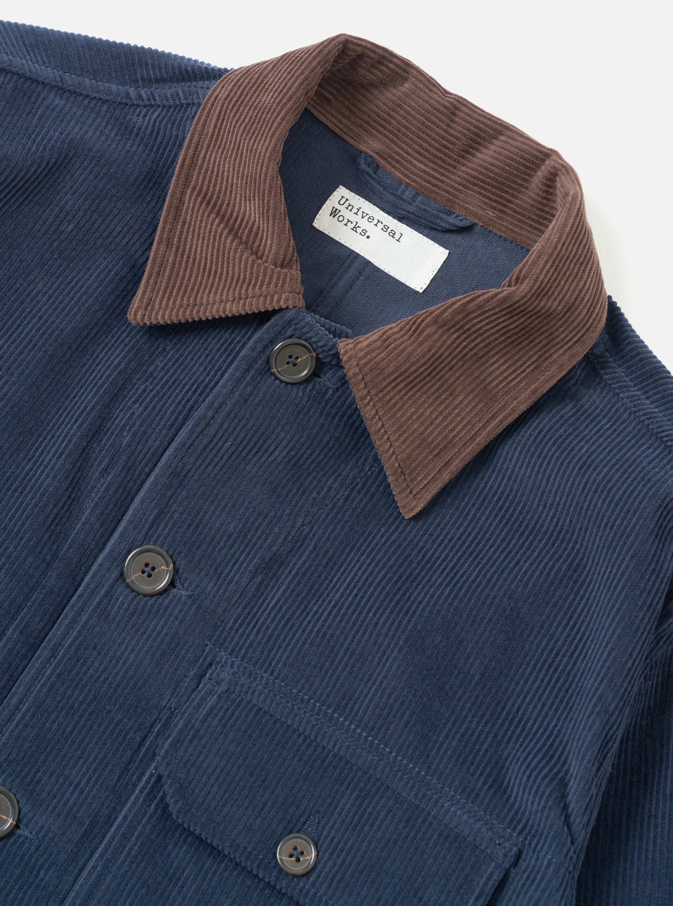 Men's Dark Navy Cord Utility Jacket – Universal Works