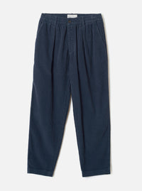 Dark Navy Cord Pleated Track Pant