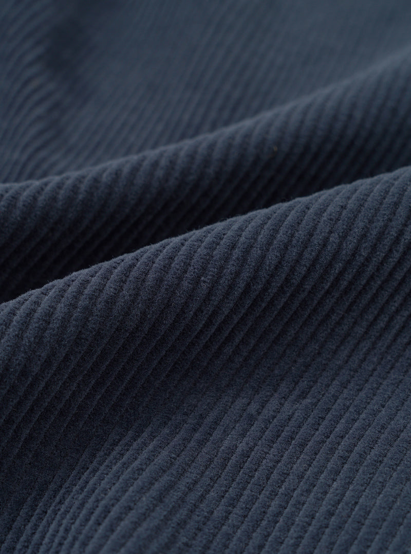 Dark Navy Cord Pleated Track Pant