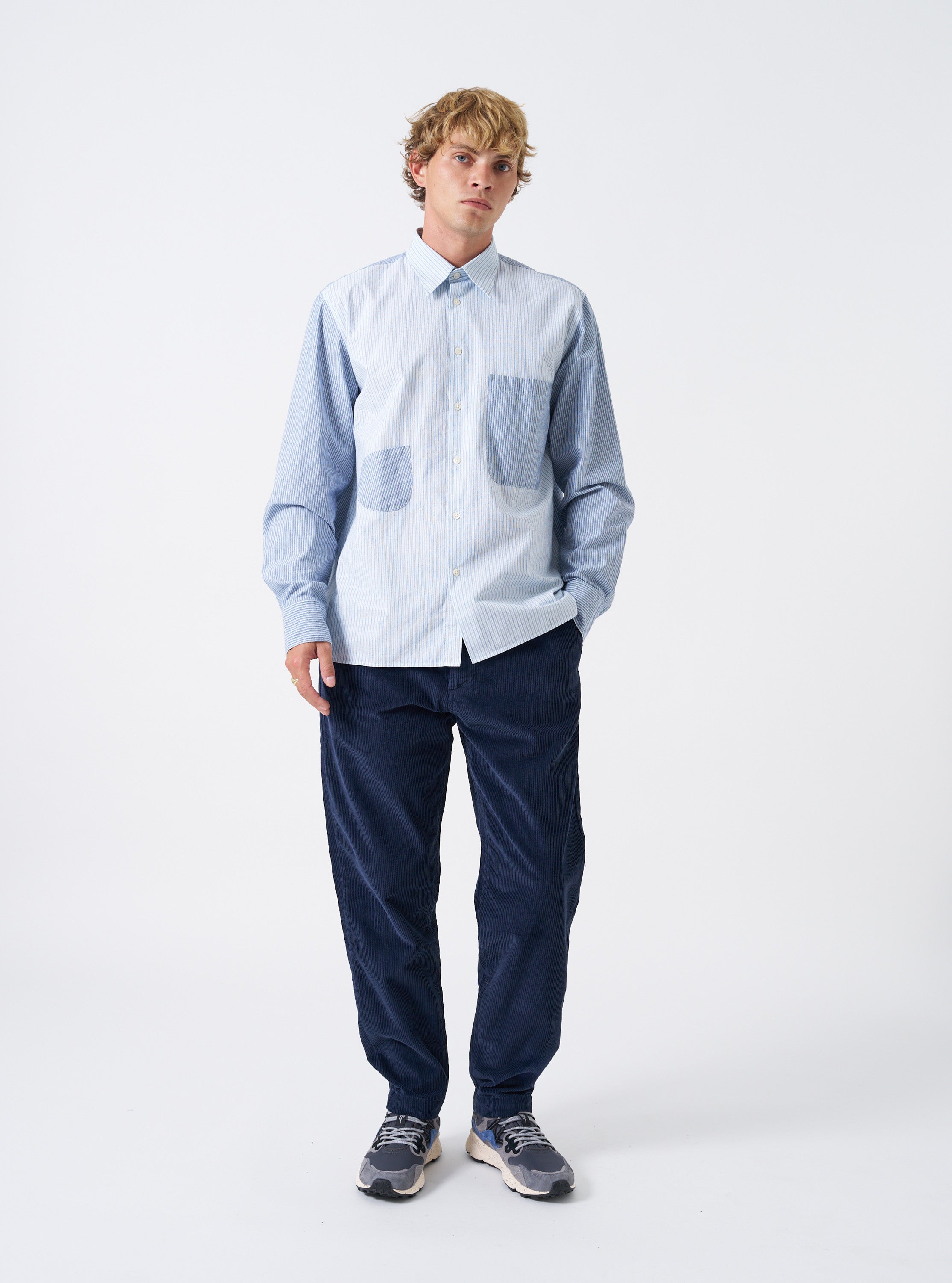Men's Dark Navy Cord Military Chino – Universal Works