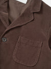 Cacao Cord Three Button Jacket
