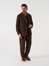 Cacao Cord Three Button Jacket
