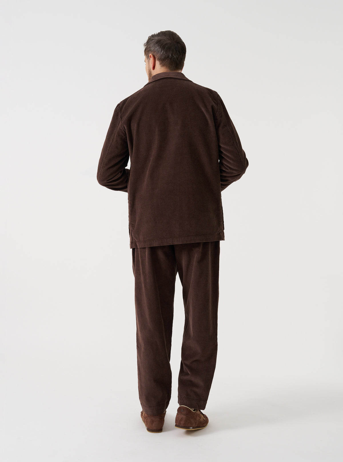 Cacao Cord Three Button Jacket