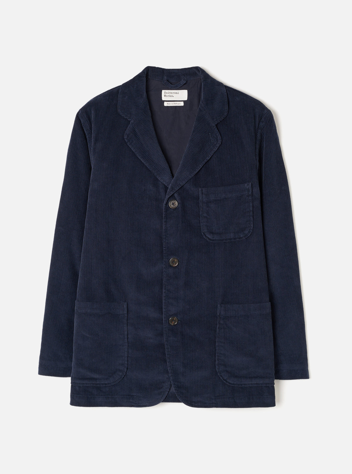 Dark Navy Cord Three Button Jacket