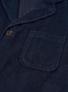 Dark Navy Cord Three Button Jacket