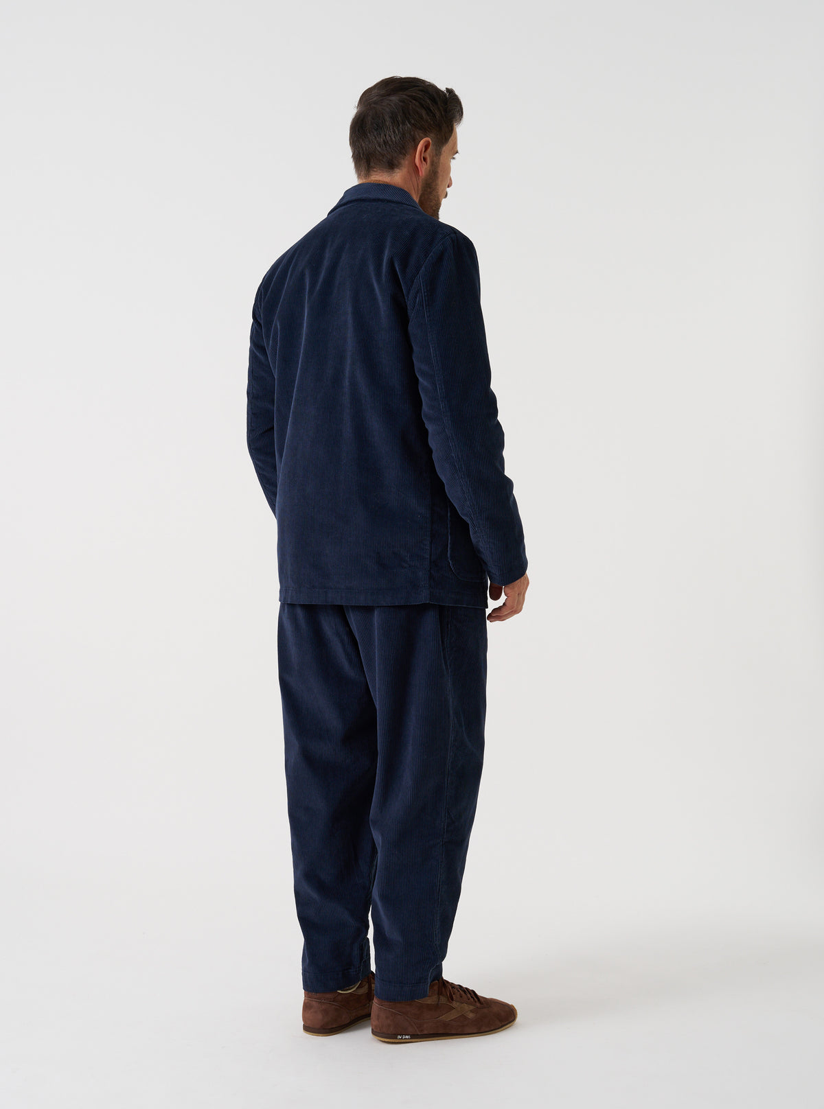 Dark Navy Cord Three Button Jacket