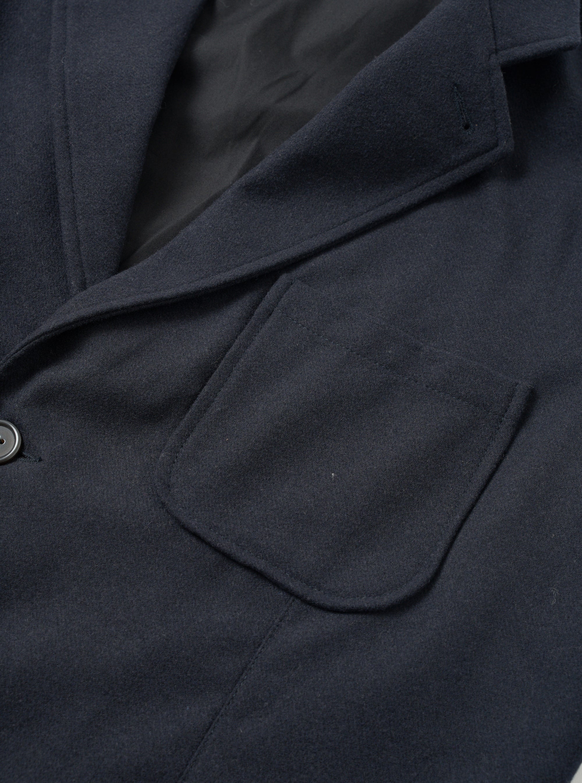 Dark Navy Dublin Wool Mix Two Button Jacket