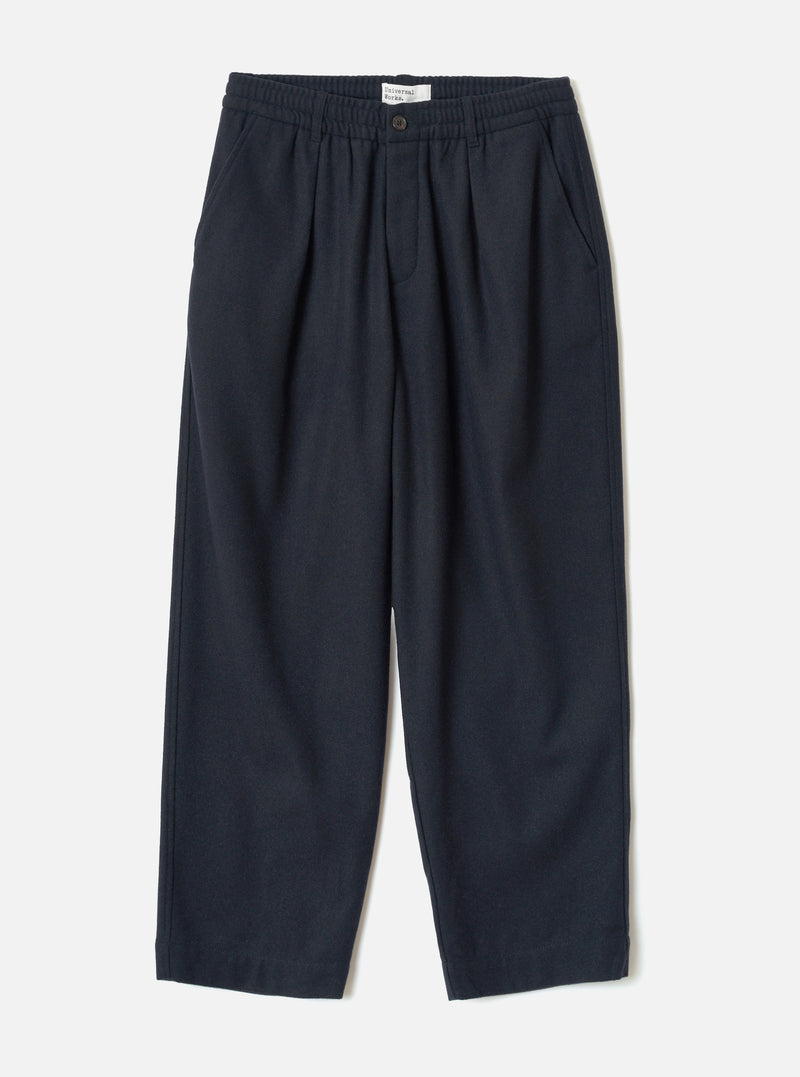 Dark Navy Dublin Wool Mix Oxford Pant