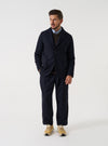 Dark Navy Dublin Wool Mix Oxford Pant