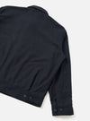 Dark Navy Dublin Wool Mix Rose Bowl Jacket