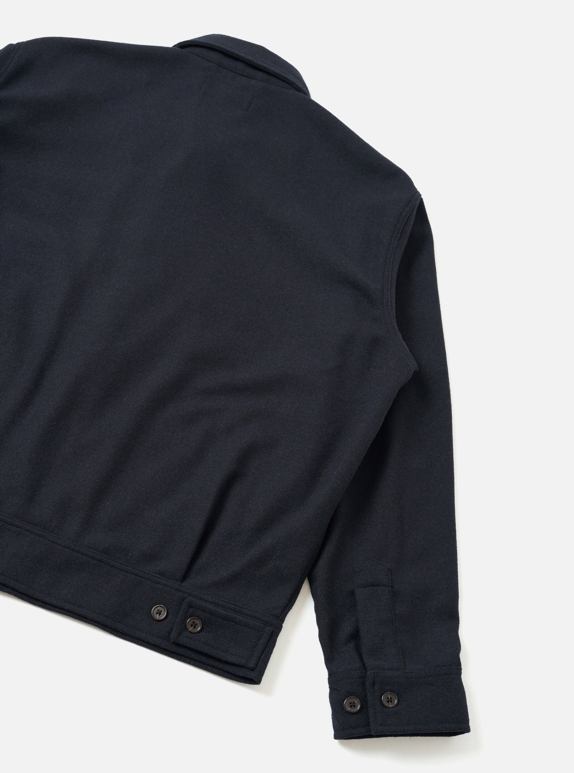 Dark Navy Dublin Wool Mix Rose Bowl Jacket