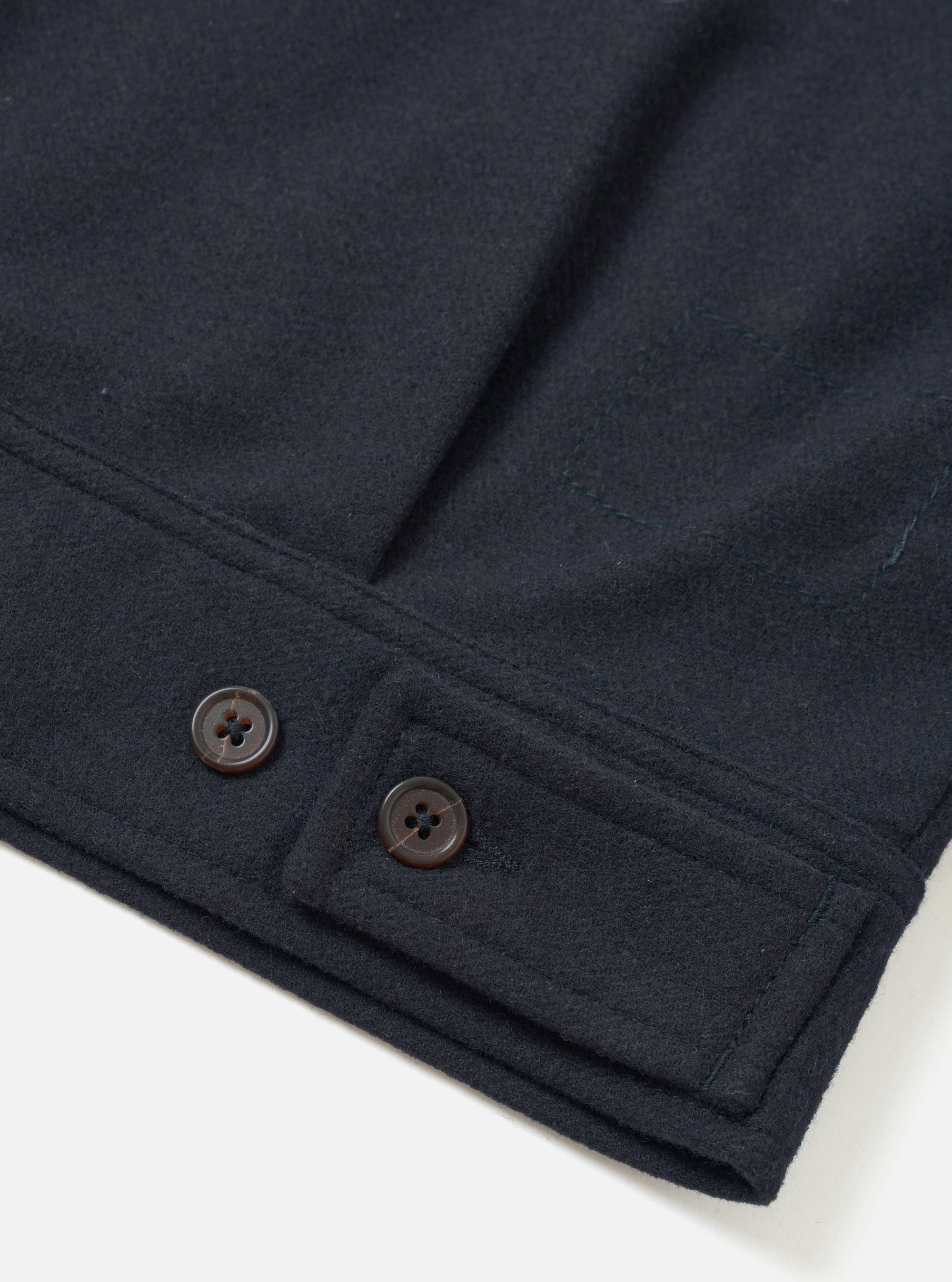 Dark Navy Dublin Wool Mix Rose Bowl Jacket