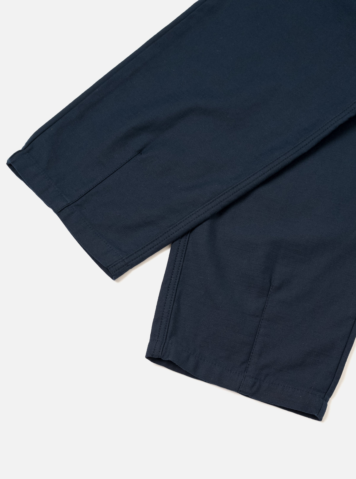 Navy Slub Sateen Utility Pant