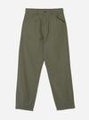 Olive Slub Sateen Utility Pant