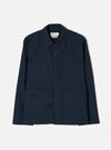 Navy Slub Sateen Ives Jacket