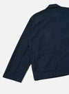 Navy Slub Sateen Ives Jacket