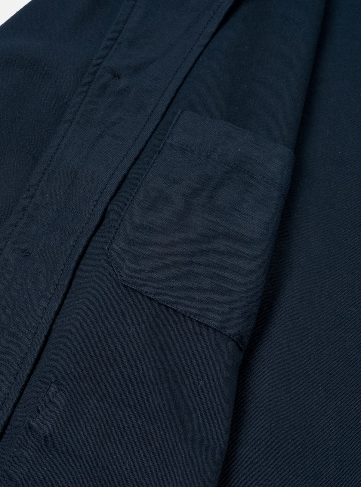 Navy Slub Sateen Ives Jacket
