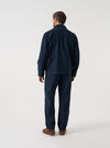 Navy Slub Sateen Ives Jacket