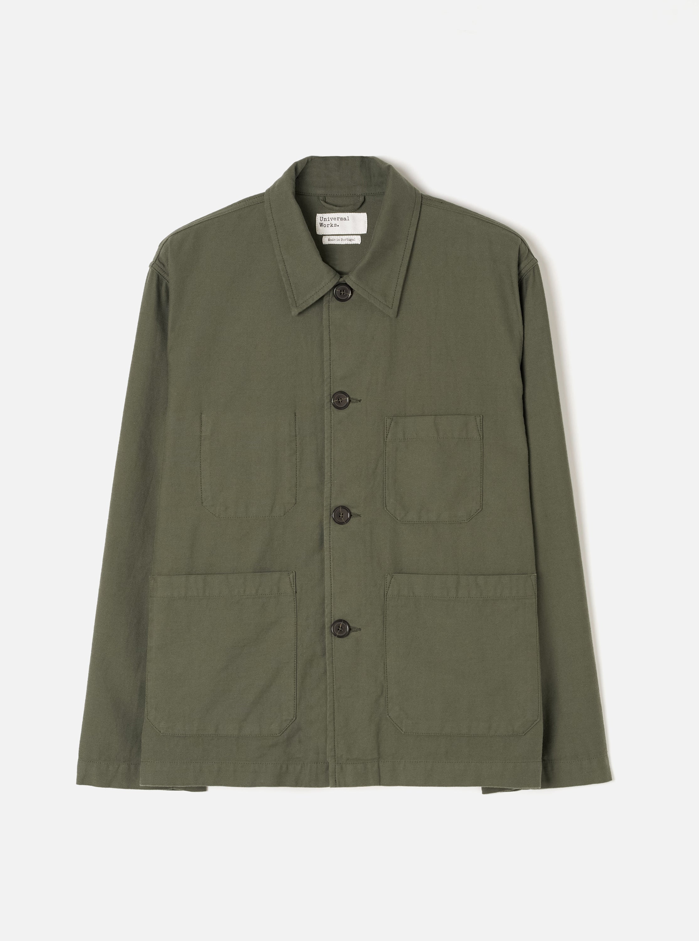 Men's Olive Slub Sateen Ives Jacket – Universal Works