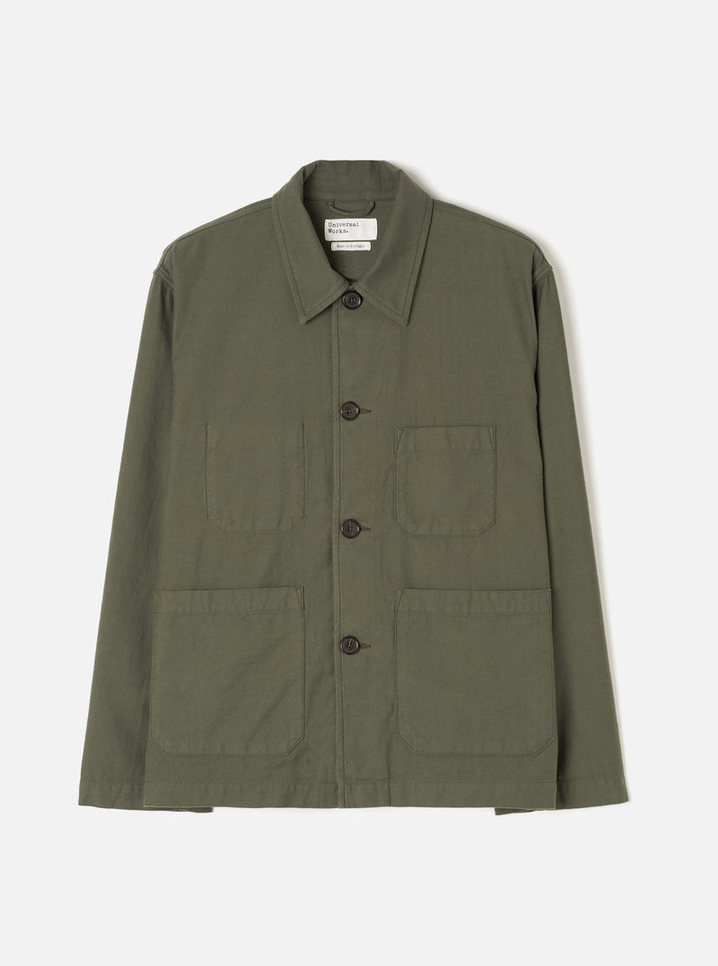 Olive Slub Sateen Ives Jacket