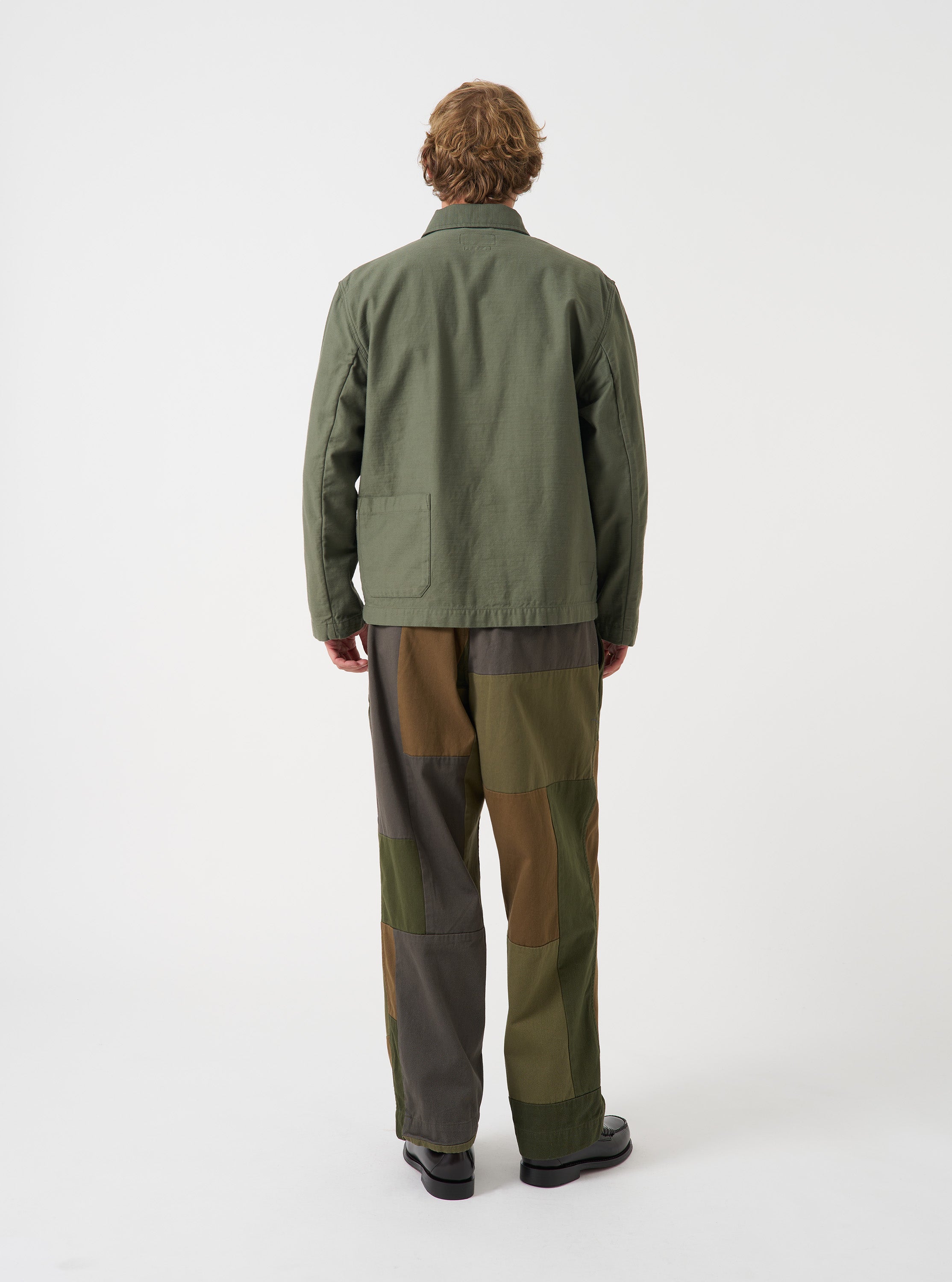 Men's Olive Slub Sateen Ives Jacket – Universal Works