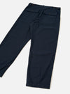 Navy Slub Sateen Loose Fatigue Pant