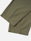 Olive Slub Sateen Loose Fatigue Pant