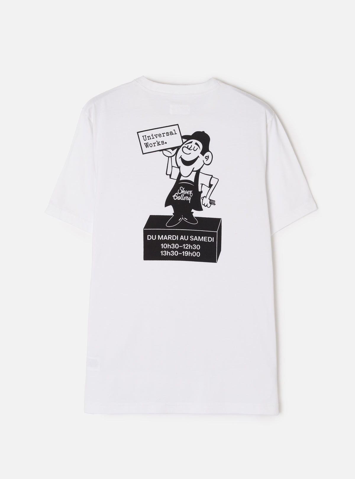 UW Lyon White Single Jersey Print Tee