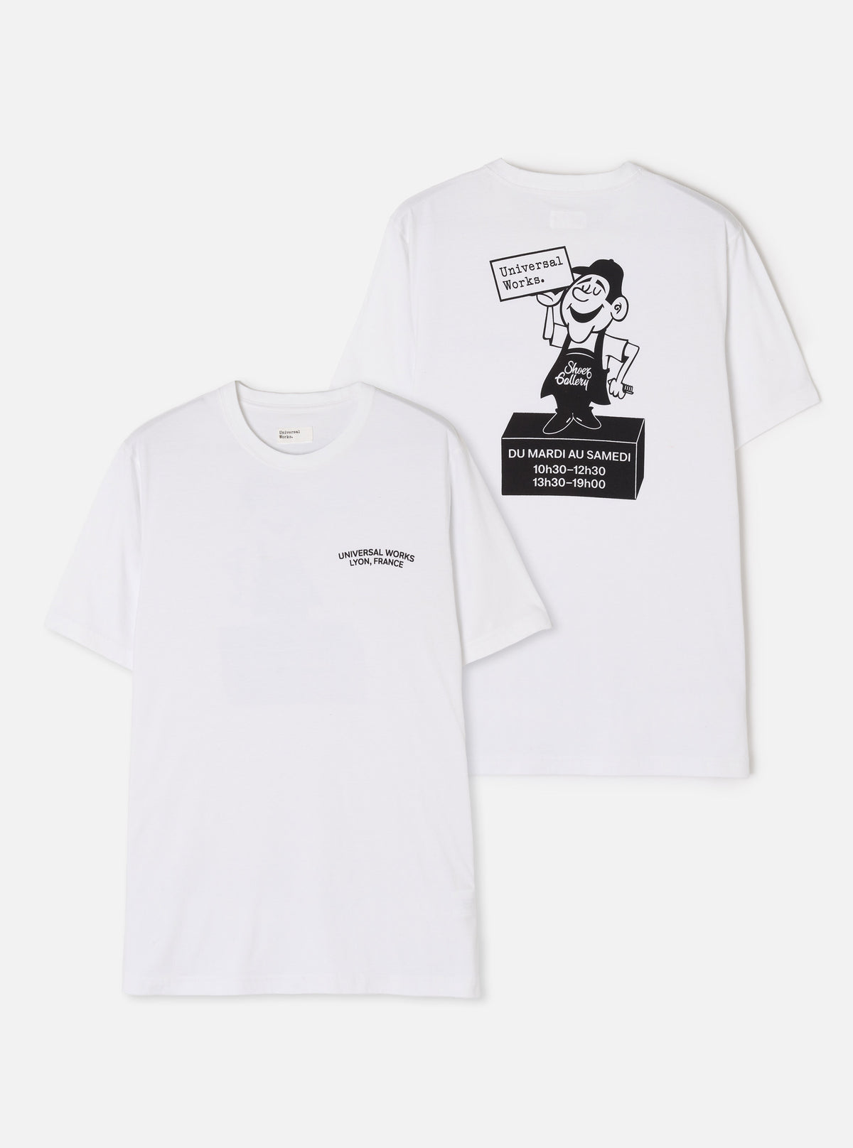UW Lyon White Single Jersey Print Tee