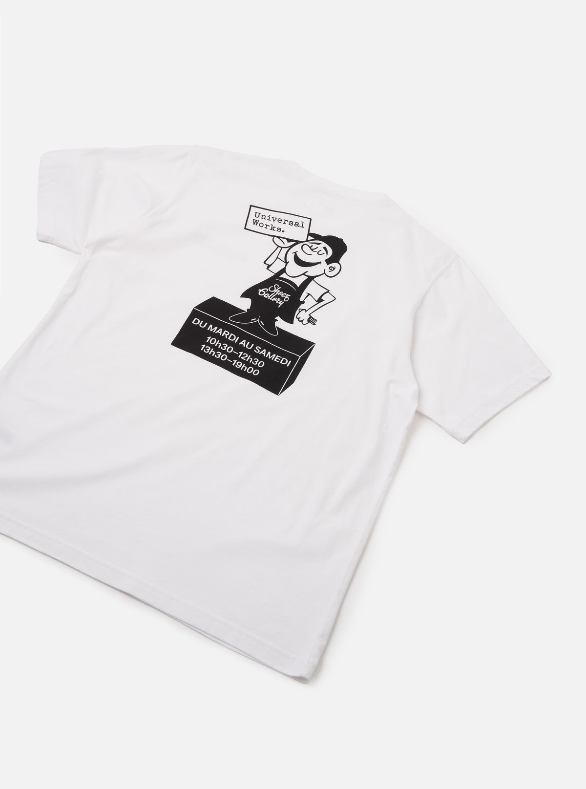 UW Lyon White Single Jersey Print Tee