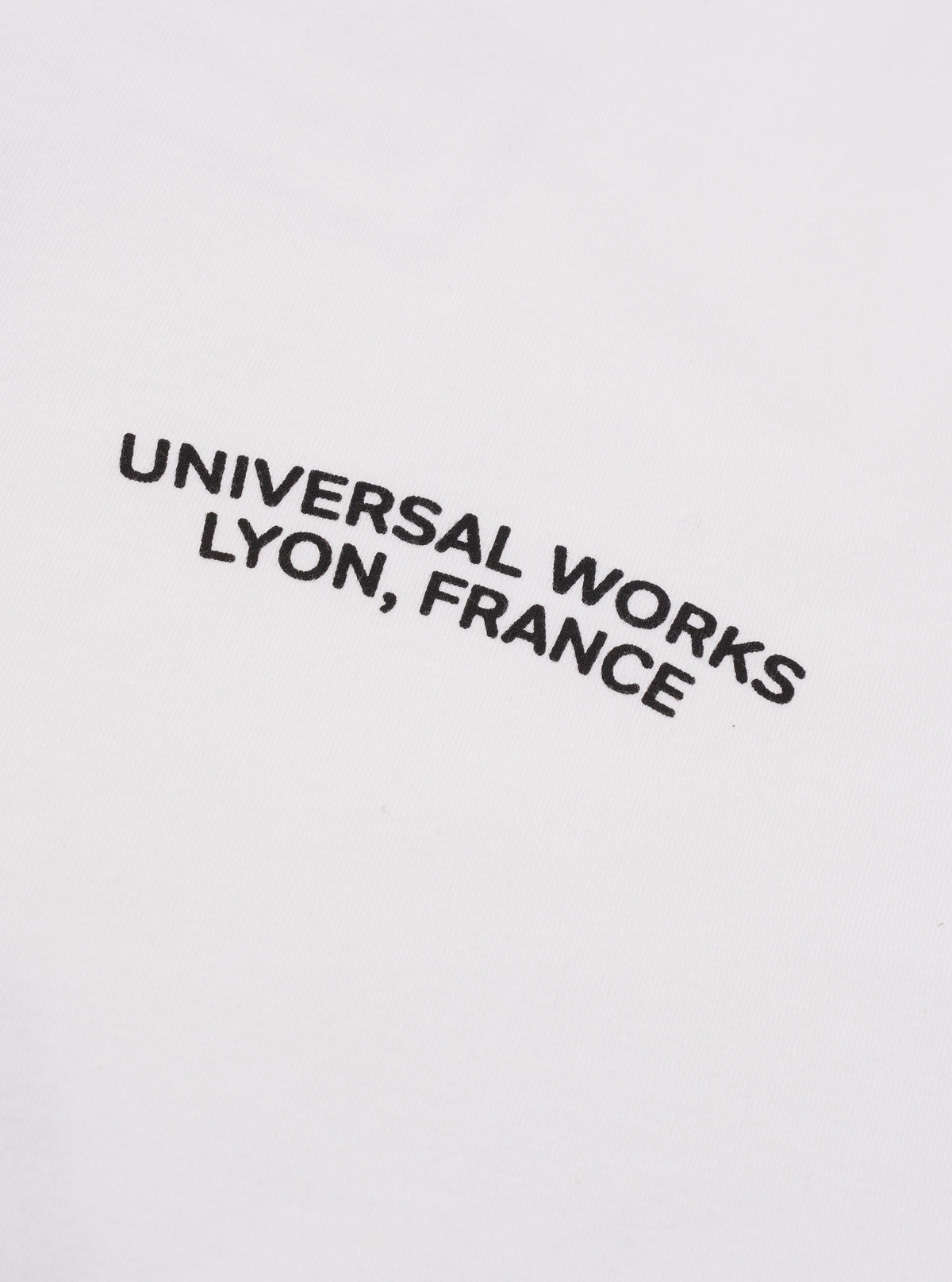 UW Lyon White Single Jersey Print Tee