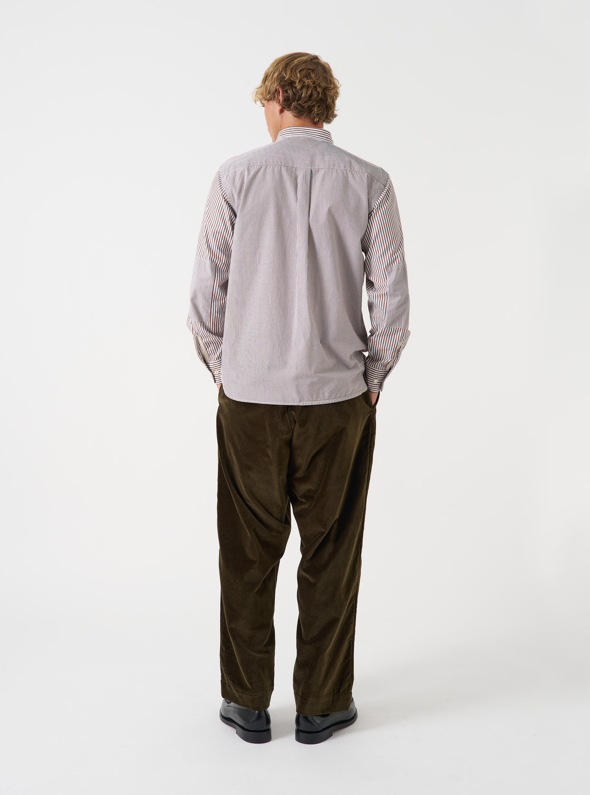 Brown Queens Cotton Patched Shirt