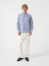 Navy Queens Cotton Patched Shirt
