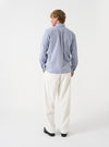 Navy Queens Cotton Patched Shirt