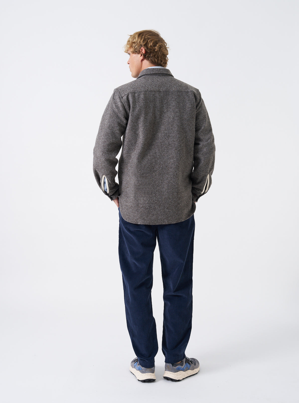 Mid Brown Dam Marl Work Shirt