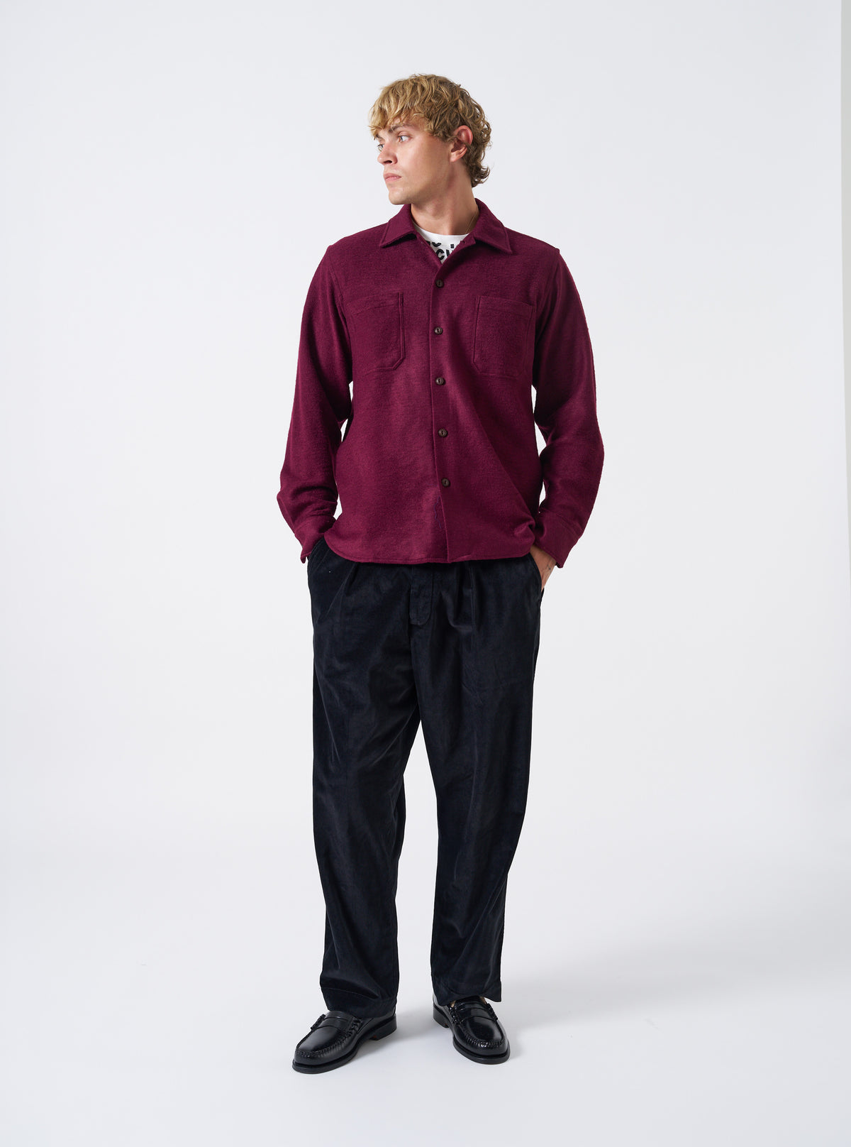 red dress shirt black pants Men's Dark Dam Marl Work – Universal Works BABARONI Acetate Satin Peach filter-type-bedroom color:Emerald Green long enough to stay