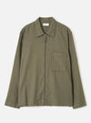 Olive Monty Cotton Tencel Zip Shirt