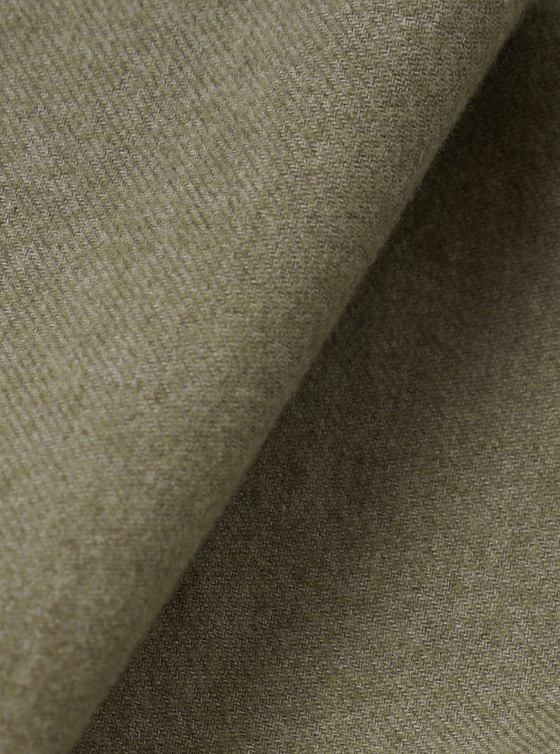 Olive Monty Cotton Tencel Zip Shirt