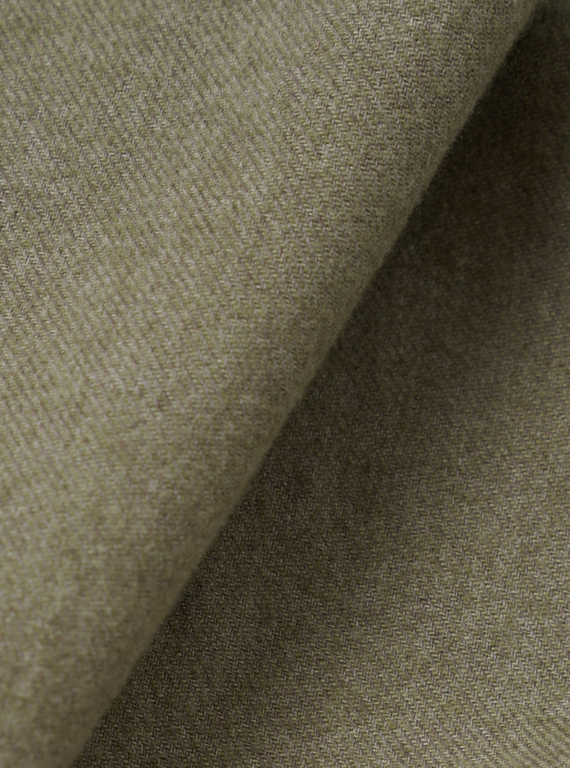 Olive Monty Cotton Tencel Zip Shirt