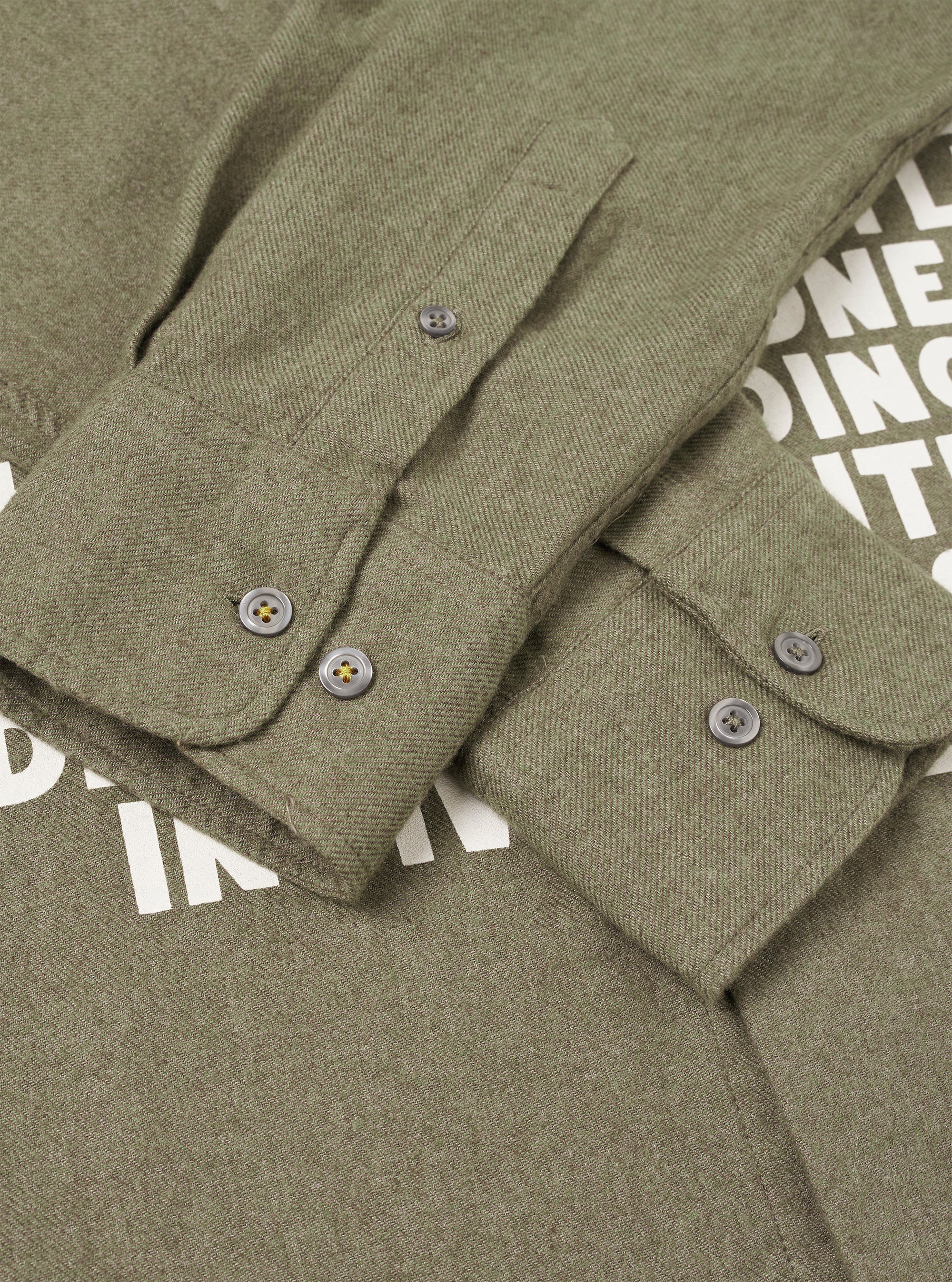 Olive Monty Cotton Tencel Standard Shirt