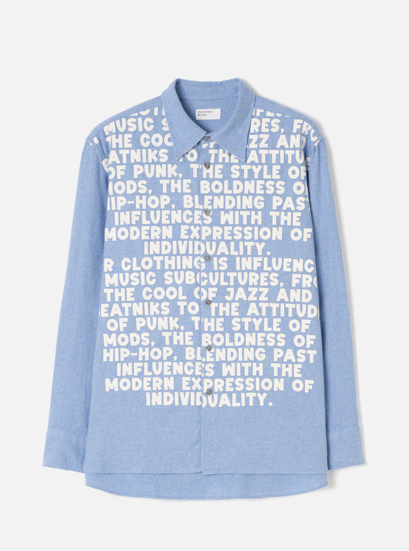 Sky Blue Monty Cotton Tencel Standard Shirt