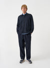 Navy Airline Flannel Travail Overshirt