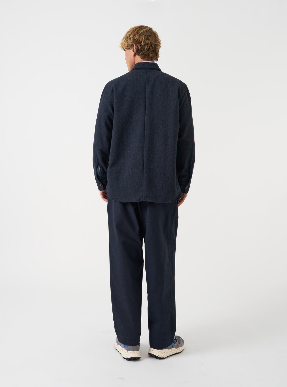 Navy Airline Flannel Travail Overshirt