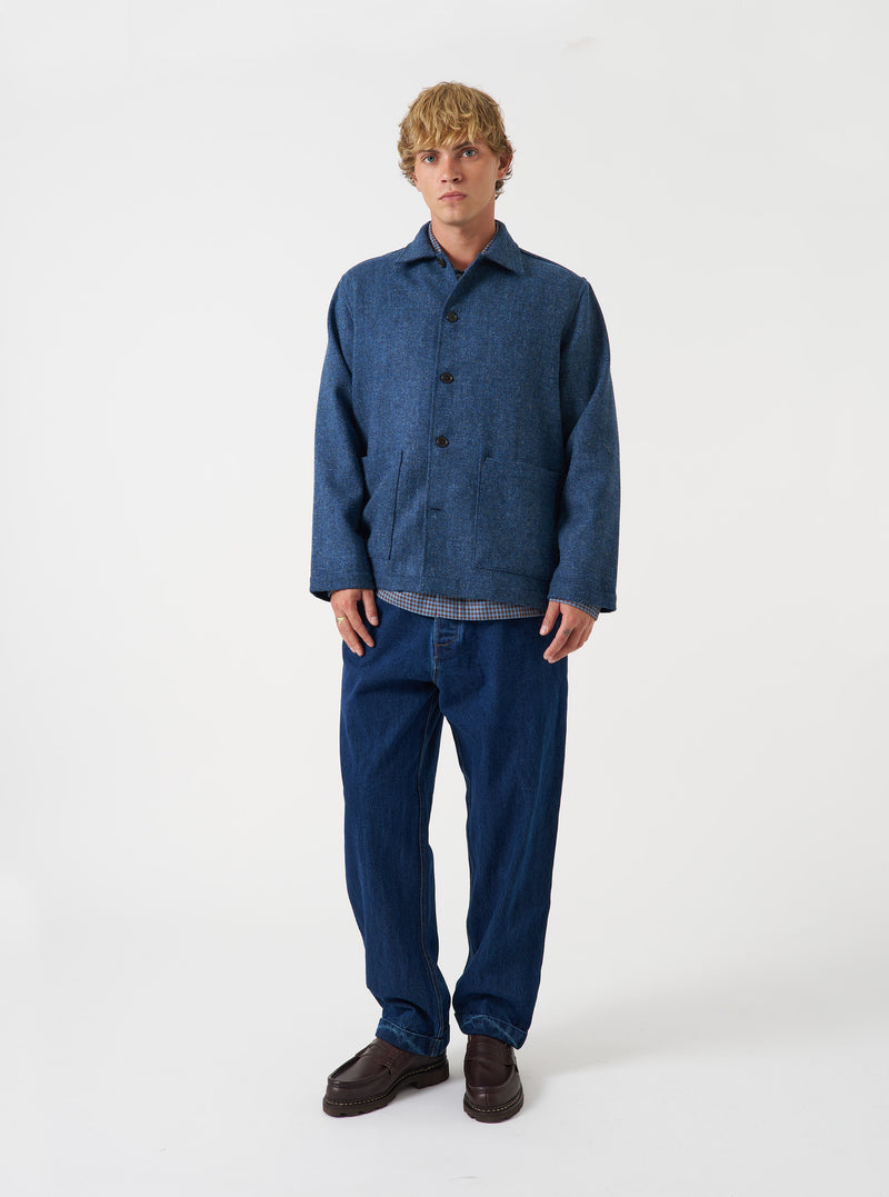 Blue Harris Tweed Easy Jacket